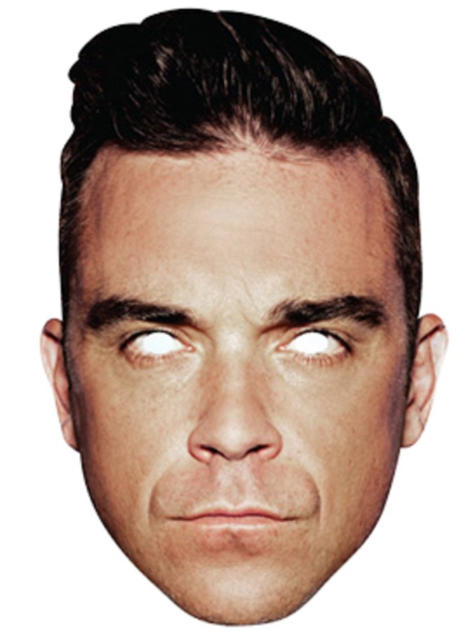 Pahvinaamari Robbie Williams