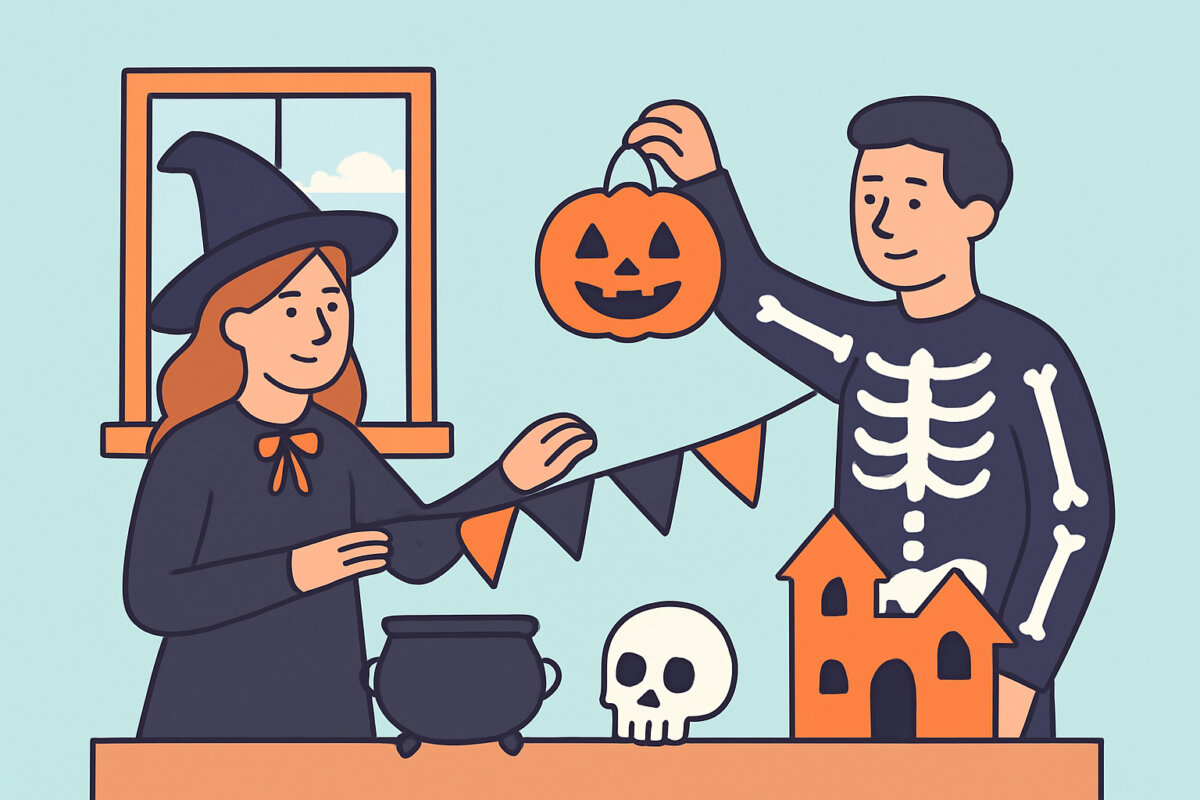 Halloween-koristeet juhliin – tunnelma ja turvallisuus