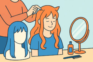 Peruukin muotoilu cosplayssa – muoto ja kiinnitys